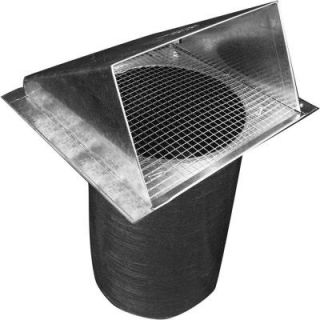 Speedi Products 12 in. Dia Galvanized Wall Vent Hood with 1/4 in. Screen SM RWVS 12