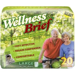12 Hours Adult Incontinence Wellness Briefs  XLarge EB3155