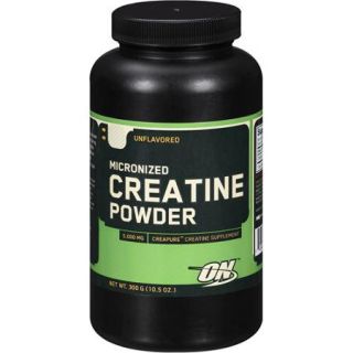 Optimum Nutrition Creapure Creatine Monohydrate Unflavored Strength Powder, 300G