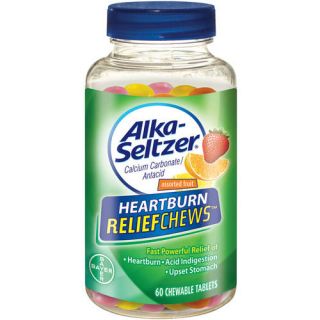 Alka Seltzer Antacid Fruit Chews Chewable Tablets, 60 count