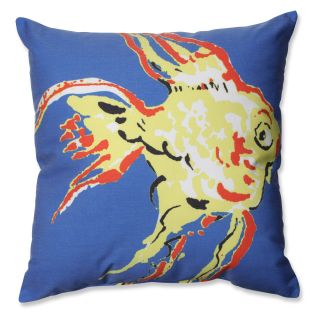Pillow Perfect Gold Fish 18 in. Throw Pillow