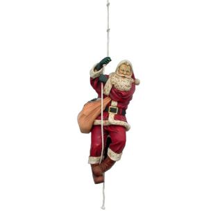 Santa Claus Climbing Down Figurine