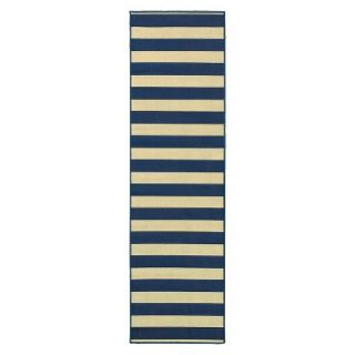 Indoor/Outdoor Rugby Stripe Rug