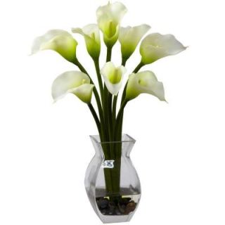 Nearly Natural Classic Calla Lily Arrangement in Cream 1296 CR