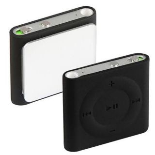 Insten Black Rubber Soft Silicone Case Skin For Apple iPod shuffle 4 4G 4th Gen