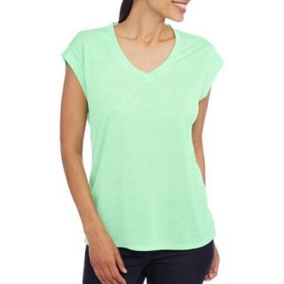 Faded Glory Women's Tab sleeve V Neck Muscle T Shirt