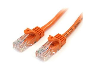 StarTech Snagless Cat5e UTP Patch cable   RJ 45 (M)   RJ 45 (M)   0.9 m   UTP   ( CAT 5e )   Orange
