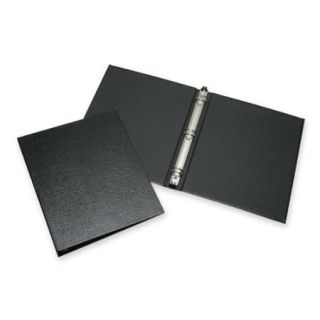 Skilcraft Leather Grain Round Ring Binder   1" Binder Capacity   Letter   8.50" Width X 11" Length Sheet Size   3 X Round Ring Fastener   Leathergrain, Leatherette Paper   Black   1 Each (nsn 2816180)