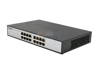 D Link 16 Port EasySmart Gigabit Ethernet Switch (DGS 1100 16)