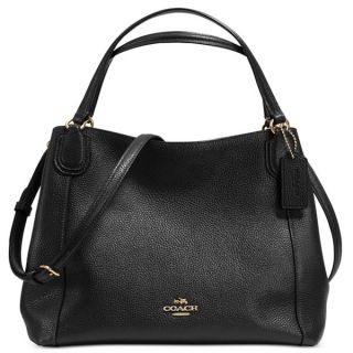 Coach Pebble Leather Edie 28 Shoulder Bag   17809577  