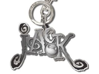 The Nightmare Before Christmas Pewter Key Ring: "Jack (with Name)"