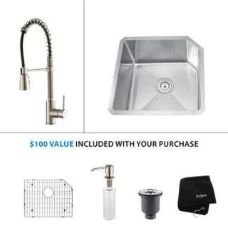 Kraus KHU121 23 KPF1612 KSD30 Kitchen Sink Kitchen Combo Fixture Combination ;Stainless Steel / Stainless Steel