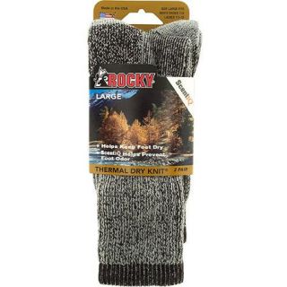 Rocky Thermal Dry Knit Crew Socks, 2pk