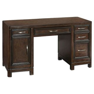 Home Style Pedestal Desk   Chocolate