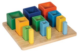 Guidecraft Nesting Sort Stack Cubes   Learning and Educational Toys