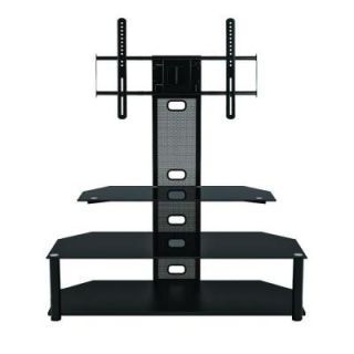 Z Line Designs Black Glossy Aviton Flat Panel TV Stand with Integrated Mount ZL517 44MixU