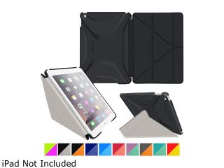 roocase Granite Black / Cool Gray Origami 3D Slim Shell Case for Apple iPad Air 2 (6th Generation 2014) /YMAPLAIR2OGSSGB/CG