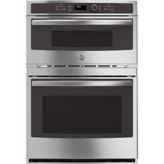 GE 30 in. Electric Wall Oven with Built In Microwave in Stainless Steel JT3800SHSS