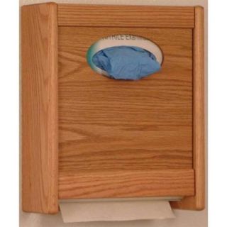 Combo Towel Dispenser and Tissue Holder (Medium Oak)