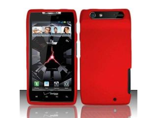 BJ For Motorola Droid RAZR XT912 (Verizon) Rubberized Case Cover   Rose Pink