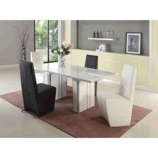 Seasons Gloss White and Grey Extendable Dining Table   17142082