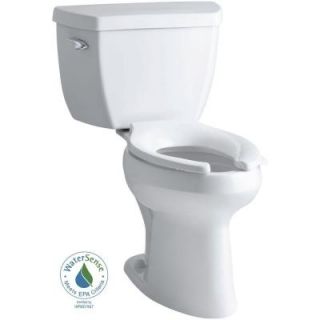 KOHLER Highline Classic Comfort Height 2 piece 1.0 GPF Single Flush Elongated Toilet in White K 3519 0