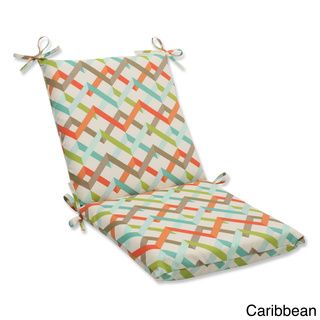 Outdoor Parallel Play Squared Corners Geometric Chair Cushion with