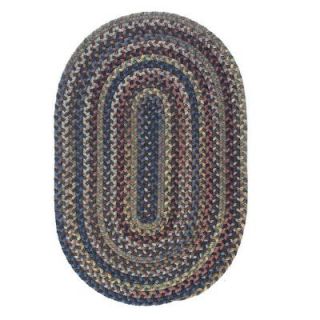 Colonial Mills Oak Harbour Dusk 10 ft. x 13 ft. Oval Braided Area Rug OH48R120X156
