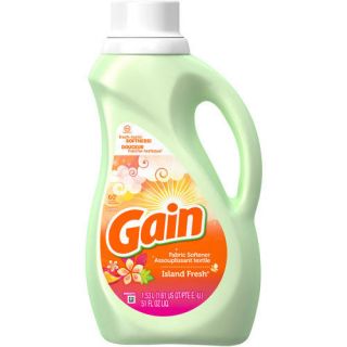 Gain Island Fresh Liquid Fabric Softener 60 Loads, 51 fl oz