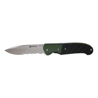 Ignitor Black/Green Veff Serrations Combo Edge Knife 6855  