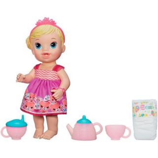 Baby Alive Lil' Sips Baby Has a Tea Party Doll, Blonde