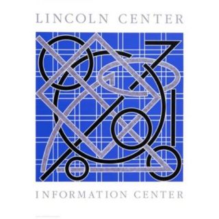 Lincoln Center Information Center, 1986 Poster Print by Valerie Jaudon (35 x 46)