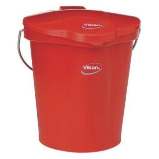 VIKAN 56864 Pail, 3 Gal., Red, Polypropylene