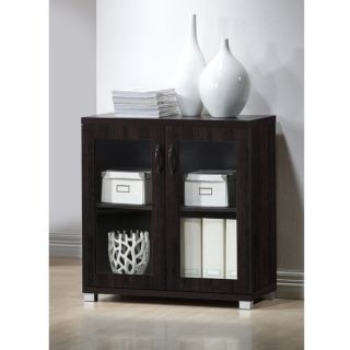 Zentra Modern and Contemporary Dark Brown Sideboard Storage Cabinet