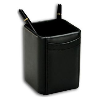 Dacasso Vercelli Leather Pencil Cup   Office Desk Accessories