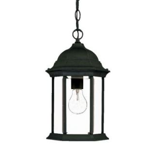 Acclaim Lighting Madison Collection Hanging Outdoor 1 Light Black Coral Lantern 5186BK