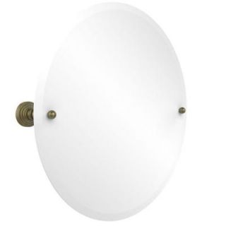 Allied Brass Waverly Place Collection 22 in. x 22 in. Frameless Round Single Tilt Mirror with Beveled Edge in Antique Brass WP 90 ABR