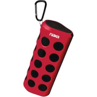 Naxa NAS 3048 Water Resistant Bluetooth Speaker, Red