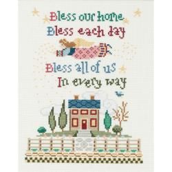 Angel Blessings Counted Cross Stitch Kit 8 1/2X10 11 Count