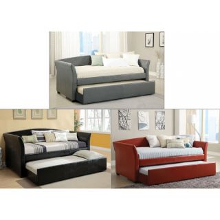 Furniture of America Buckies Contemporary Leatherette Day Bed with