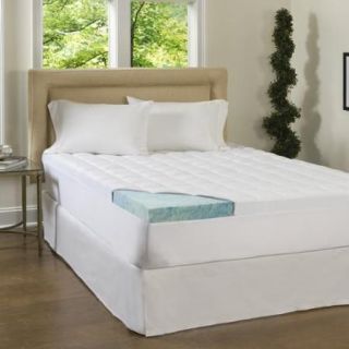 Beautyrest 4 inch Supreme Gel Memory Foam and 1.5 inch Fiber Mattress Topper Queen