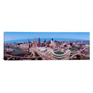 Panoramic Aerial View of Jacobs Field Cleveland, Ohio Photographic