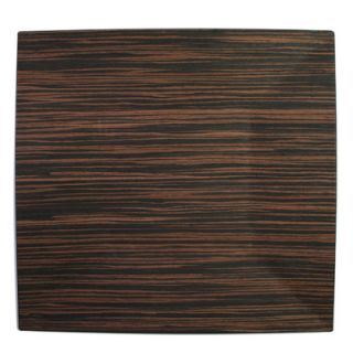 ChargeIt Faux Wood Square Charger Plate (Set of 4)