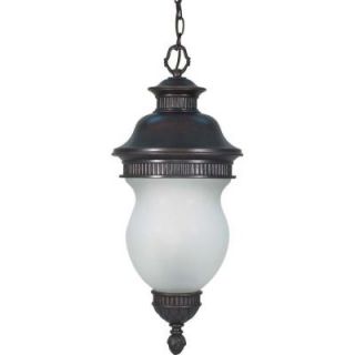 Glomar 3 Light Outdoor Hanging Chestnut Bronze Lantern HD 881
