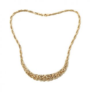 Treasures D'Italia 14K Yellow Gold Byzantine 17" Necklace   7824339