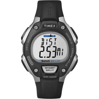 Timex TW5K86300F5 Unisex Ironman Classic 50 Black/ Silvertone Watch