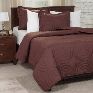 Somerset Home Solid Embossed Piece Quilt Set