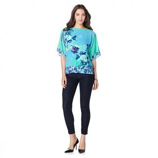 Colleen Lopez "Brilliance in Bloom" Smocked Blouse   7676707
