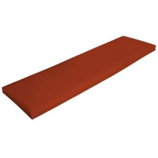 Hampton Bay Chili Red Solid Outdoor Bench Cushion WC09641B 9D1