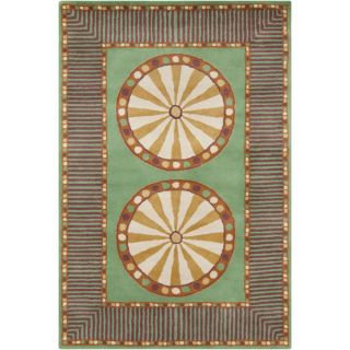 Allie Handmade Geometric Brown Indoor Wool Rug (5 x 76)